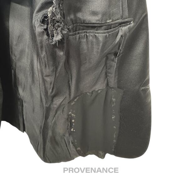 🔴 Saint Laurent Paris SLP Destroyed Tuxedo Dinner Jacket 44 - Picture 16 of 16